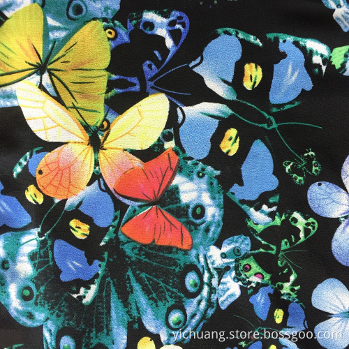 Women's polyester butterfly digital printed dress